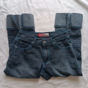 vintage baggy capri jeans